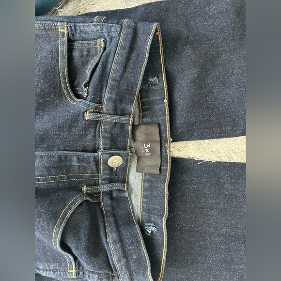 Petite High-waisted Dark wash Straight Jeans - Picture 6 of 9